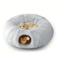 Plush 2in1 Cat Tunnel Bed