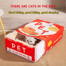 Snack box cat bed cushion
