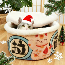 Noddle ramen cat bed nest cushion