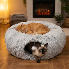 Plush 2in1 Cat Tunnel Bed