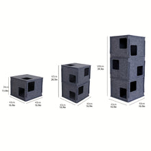 1pc Stackable Felt Cat Cube House,