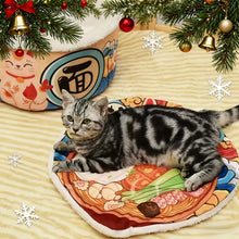 Noddle ramen cat bed nest cushion